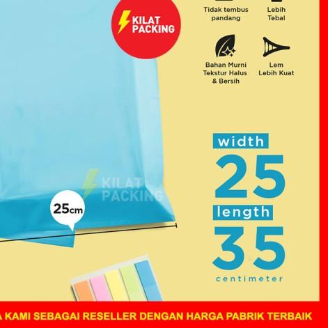 

✱ POLYMAILER EKONOMIS 25x35 - PLASTIK PACKING ONLINE MURAH ISI 100 PCS - Hitam ☇