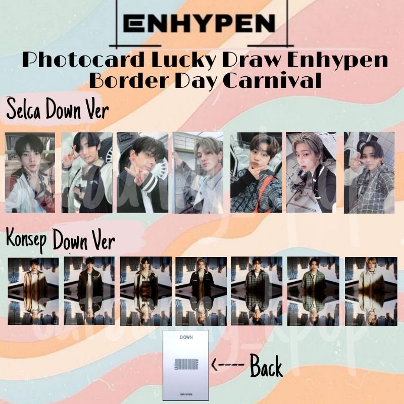 Photocard Lucky Draw Enhypen border day carnival