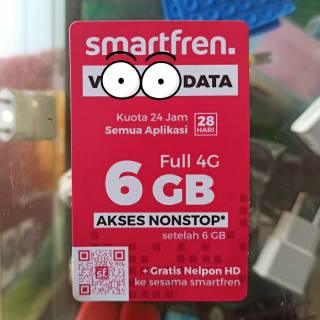 VO kuota paket data Smartfren 6gb 6 GB unlimited NONSTOP