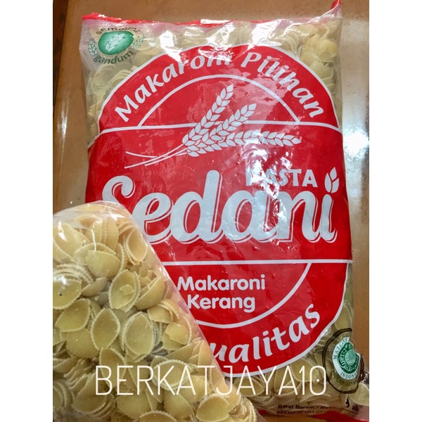 Sedani Makaroni Kerang Pasta bentuk Kerang repack 250gr Macaroni