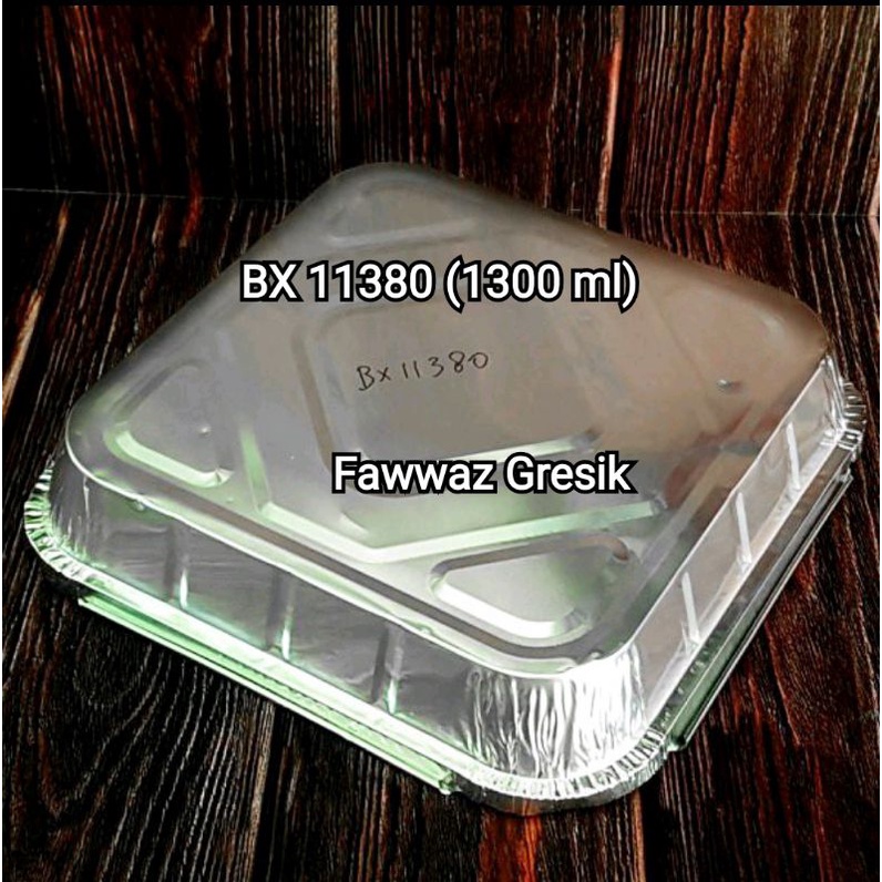 ALUMINIUM TRAY BX-11380 - WADAH ALUMINUM FOIL TRAY BX 11380 @5 Pcs