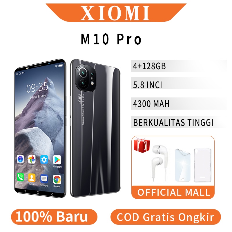 [hp baru 300 ribuan asli ] Xiomi M10 pro Murah Terbaru 2021 handphone 4G Hp M11 Plus Kualitas baik