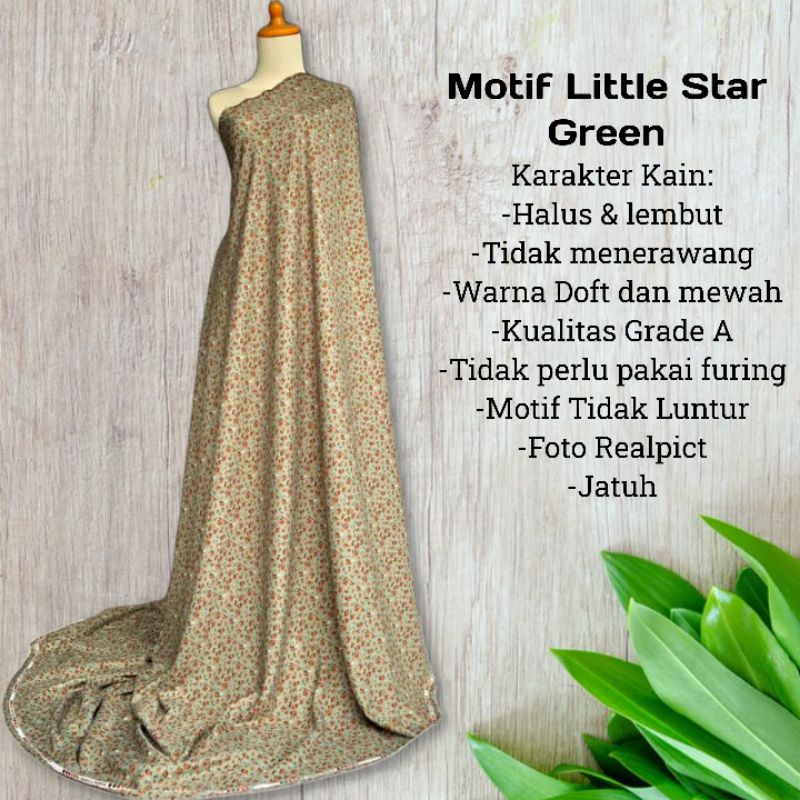 Kain Shakila Motif Little Flower harga setengah meter