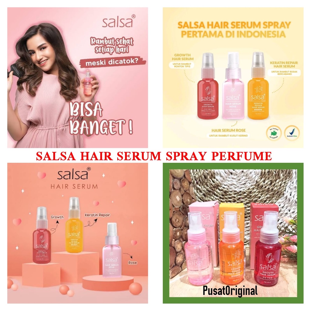 Salsa Hair Serum Perfume Rose Spray Untuk Perawatan Rambut - Hijab friendly