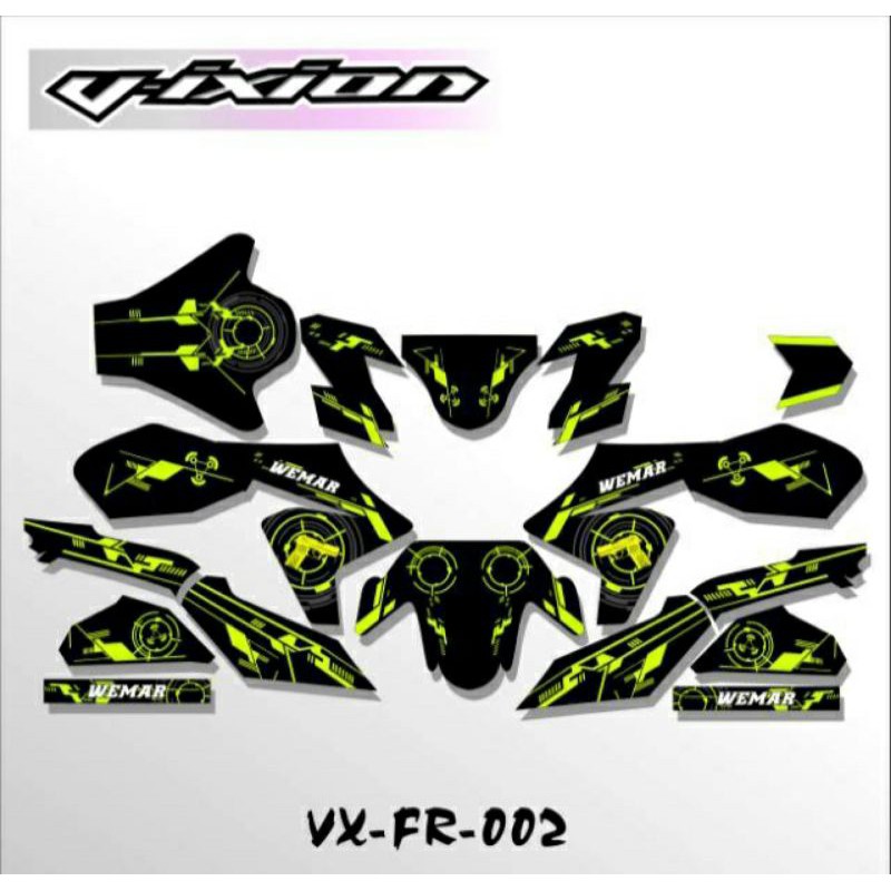 DECAL VIXION FULL BODY - STICKER DECAL YAMAHA VIXION