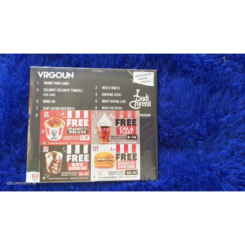 DVD / CD KFC Original DUA WARNA CINTA VIRGOUN / BUDI DOREMI
