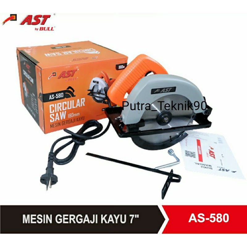 Mesin gergaji kayu circular saw AS-580 AST
