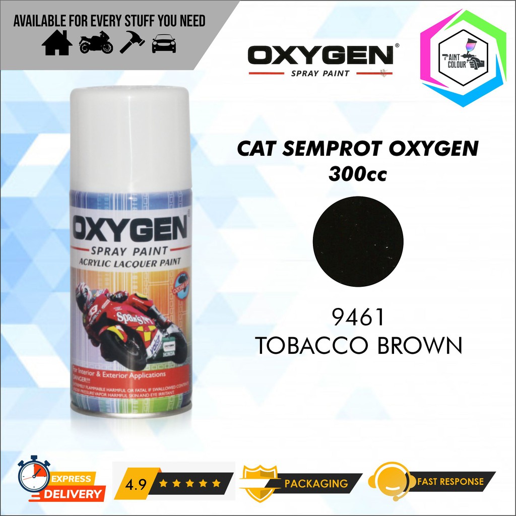 Cat Semprot / Pylox OXYGEN Acrylic Spray Paint - 9461 Tobacco Brown