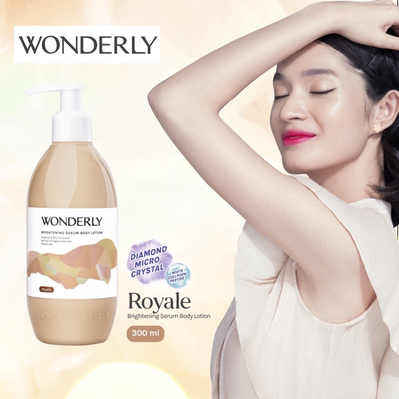 WONDERLY BRIGHTENING SERUM BODY LOTION 300ML SERIES ( AMORE / ROYALE / FEARLESS / VOYAGE / MODE )