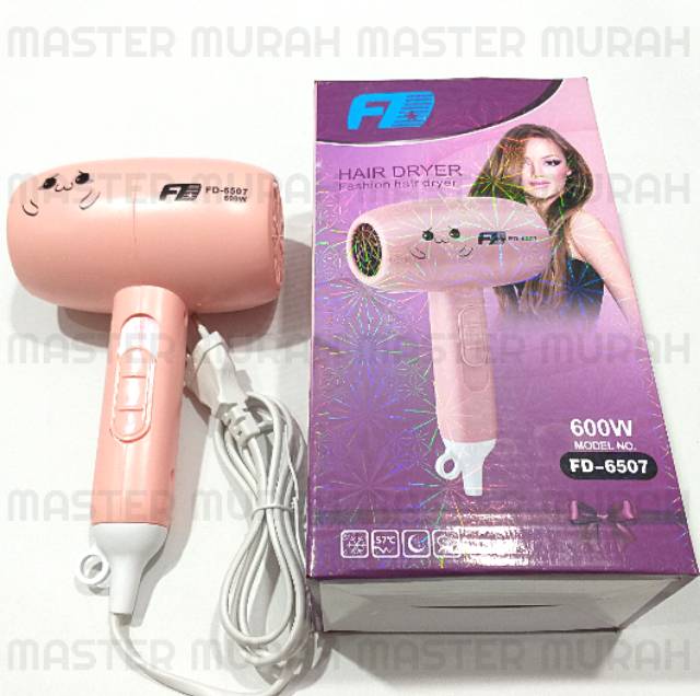 HARGA PROMO Hair Dryer FD-6507 600w Fashion Hairdryer Pengering Rambut FD 600watt