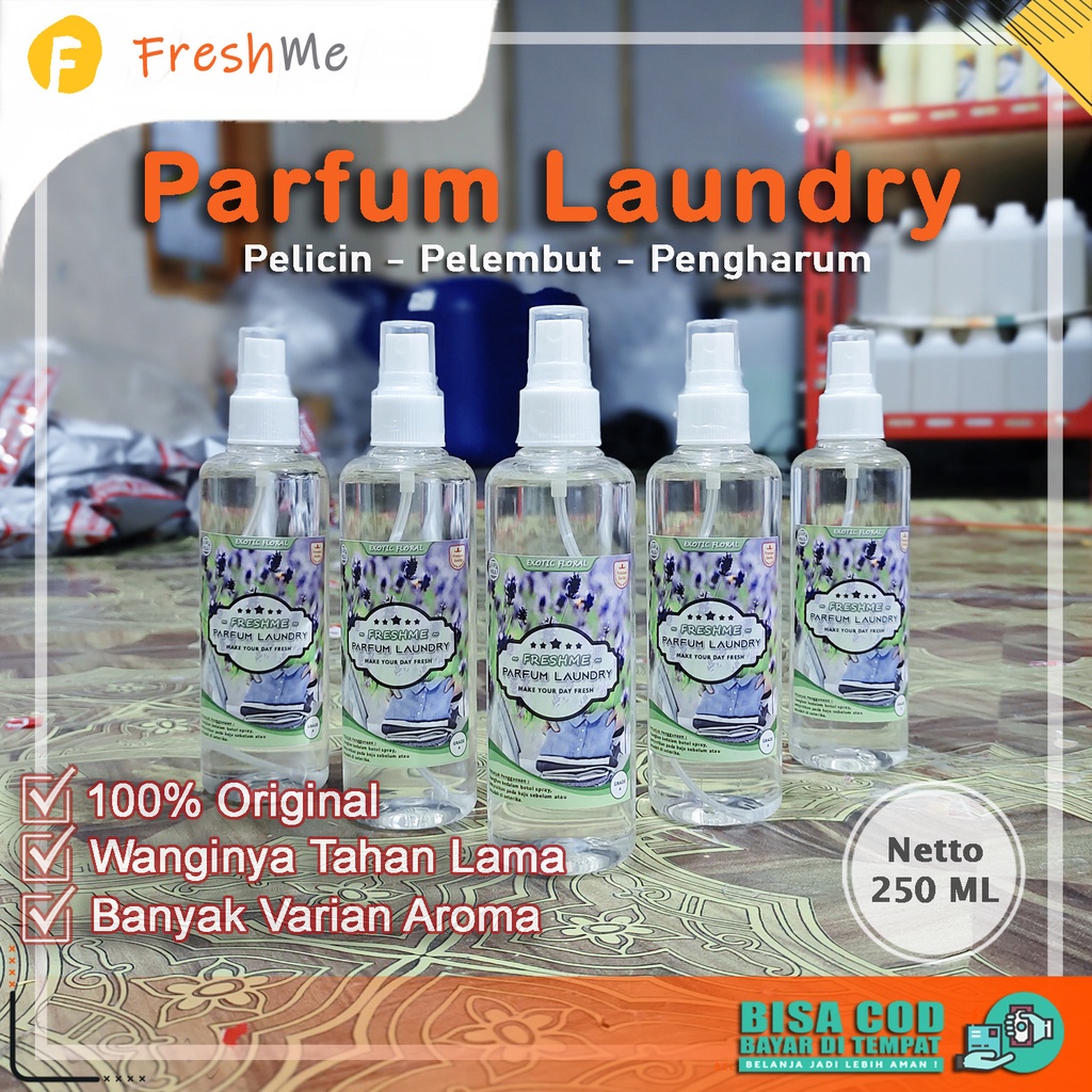 [COD] Parfum Laundry Aroma Exotic Floral botol spray siap pakai, Harum tahan lama | anti jamur / Pelicin Pakaian