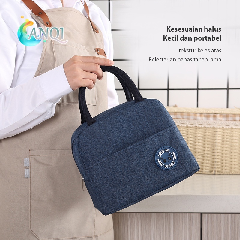 ANQI SHOP Tas Travel Tempat Bekal Lunch Bag Premium Cooler Bag Makanan Sekolah Bahan VS-8 B