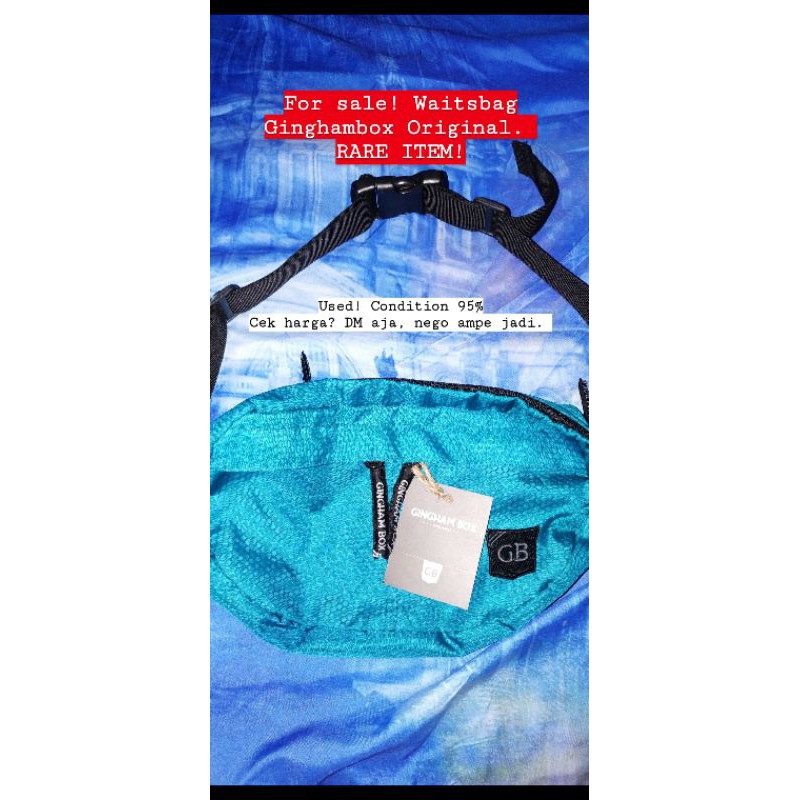 Tas Selempang Pria Wanita/Slingbag/Waitsbag Ginghambox Original
