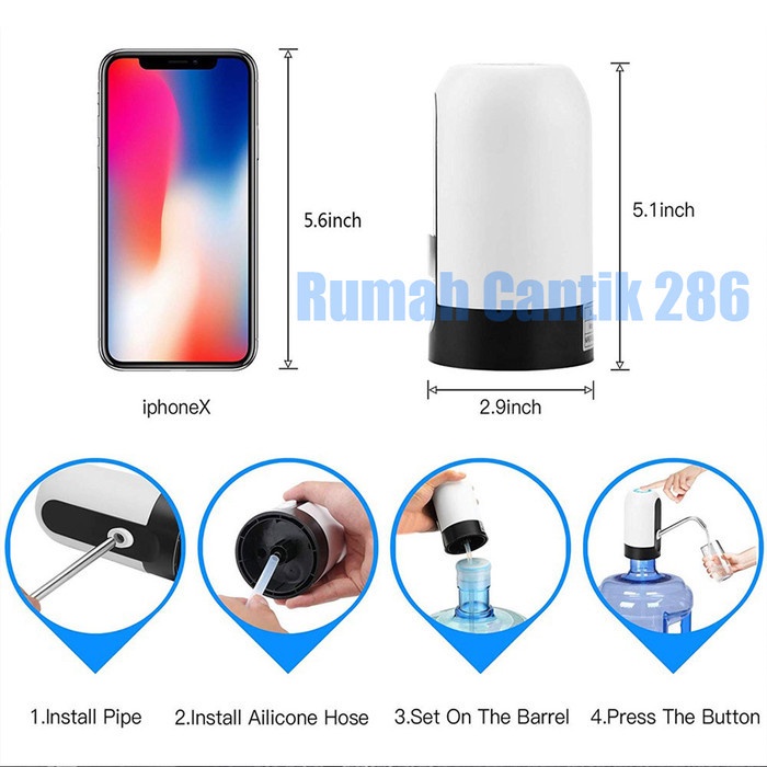 Star Original Penyedot Galon Elektrik Dispenser, Pompa Galon Air Minum Bagus