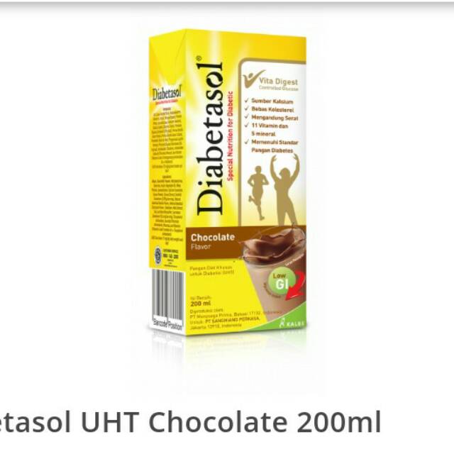 Susu kotak UHT diabetasol 200ml buy 1 get 1