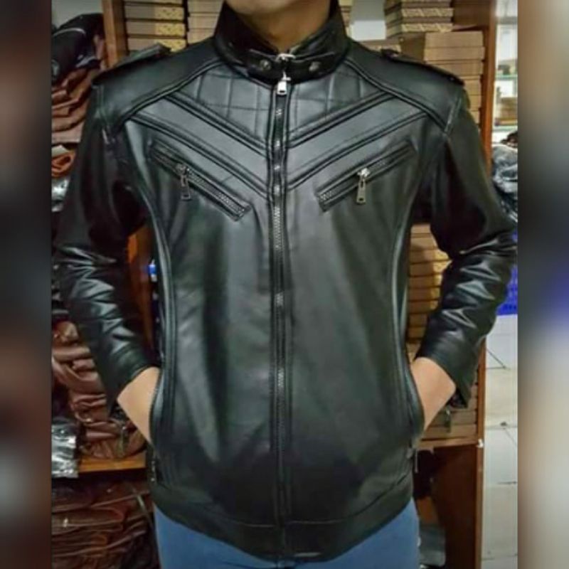 Jaket Semi Kulit Pria / Jaket Motor / Jaket kulit boy