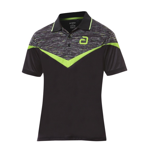 Kaos Shirt Tenis Meja Pingpong Andro Teslin Black Green