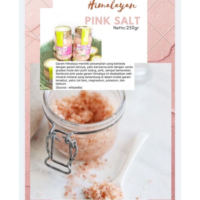 

Himalayan pink salt