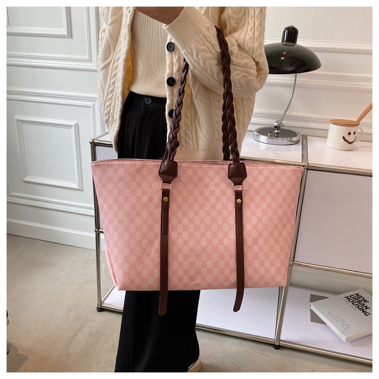 BJ57765 - BROWN/COFFEE/DARKPINK/LIGHTGRAY/LIGHTPINK - TAS TOTE BAG WANITA FASHION IMPORT MODIS ELEGAN TERMURAH TERLARIS TERBARU BAGSTORE JAKARTA TAS BATAM CR7765