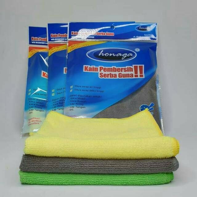  Kain  microfiber honaga  kain  lap  bahan alus 40cm x 40cm 