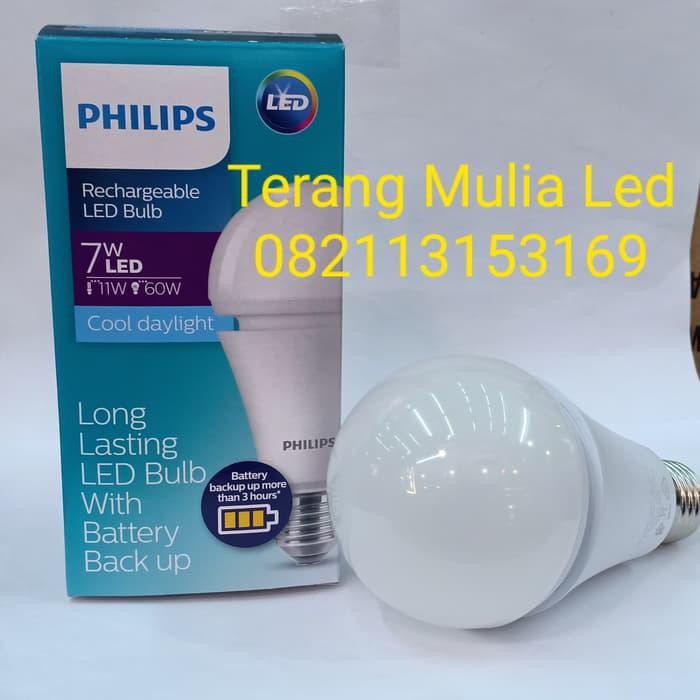 Lampu Led Bulb Emergency 7watt Philips Ori/bohlam darurat/emergency
