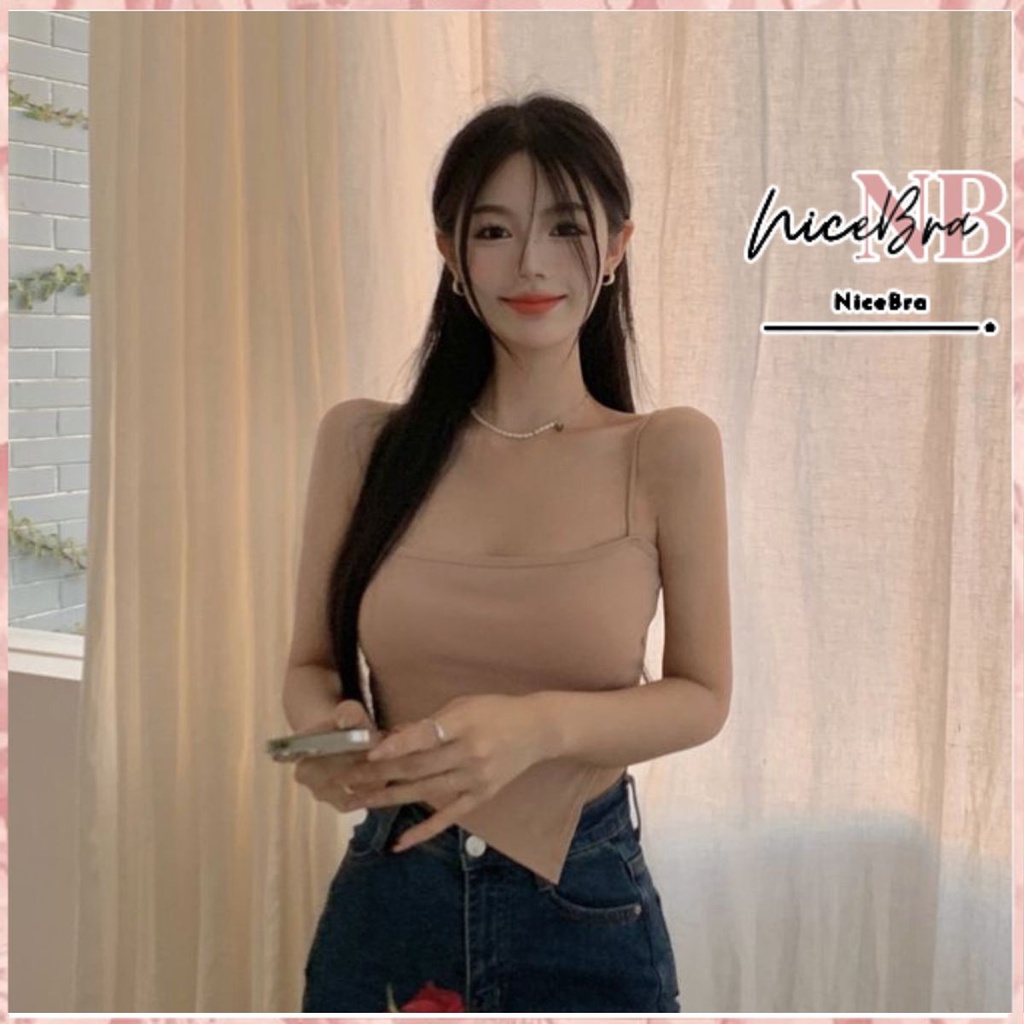 Nicebra Tanktop Bra Fashion Tanpa Kawat Pakaian dalam Wanita 1078