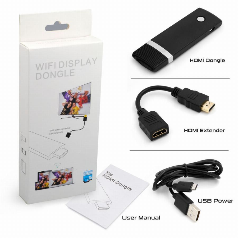 Wireless wifi Display Dongle Hdtv Adapter NB Miracast DLNA airplay 1080p FHD for android ios pc laptop - Handphone to tv