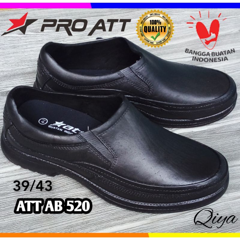 Sepatu Karet Pria ATT AB 520/Sepatu Karet ATT Hitam/Sepatu Karet Slip on/Sepatu Anti Air