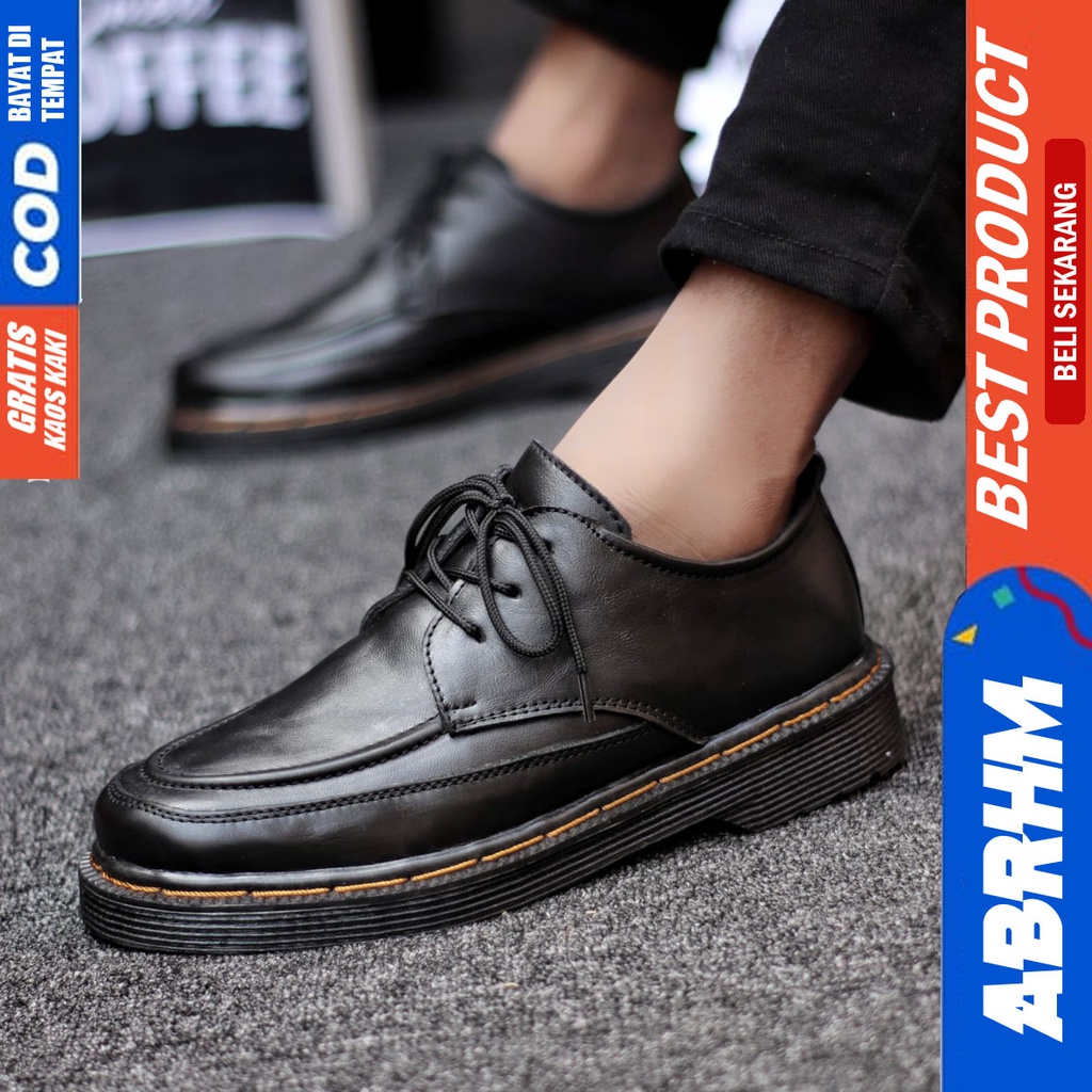 Abrhm Docc - Sepatu Formal Pria Pantofel Kulit Asli