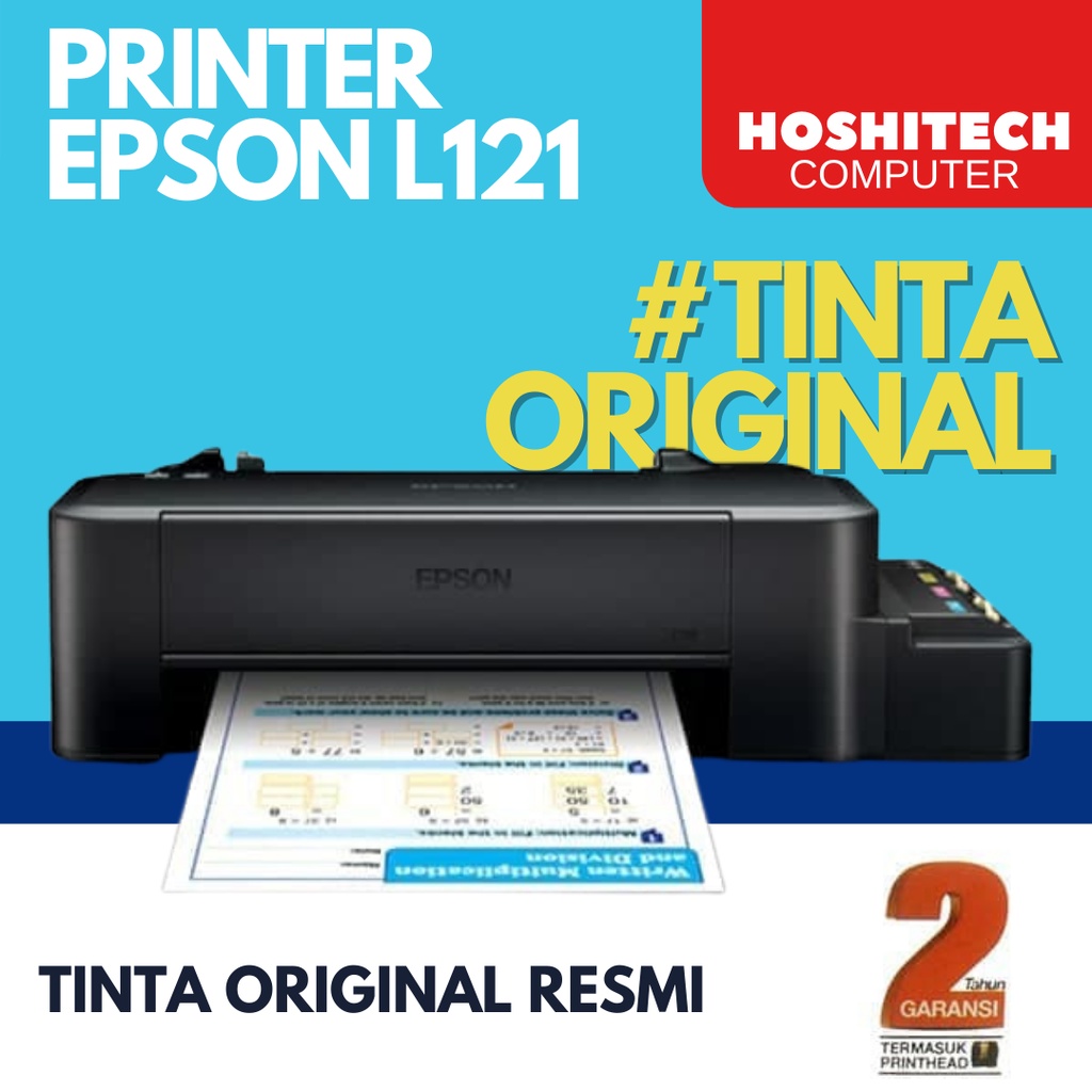 PRINTER EPSON L121 PENGGANTI EPSON L120 TINTA ORIGINAL GARANSI RESMI