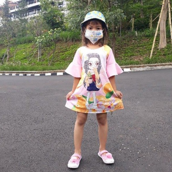 TERUSAN SCUBA ANAK / DRESS ANAK SCUBA / ATASAN ANAK SCUBA / BAJU ANAK SCUBA MURAH