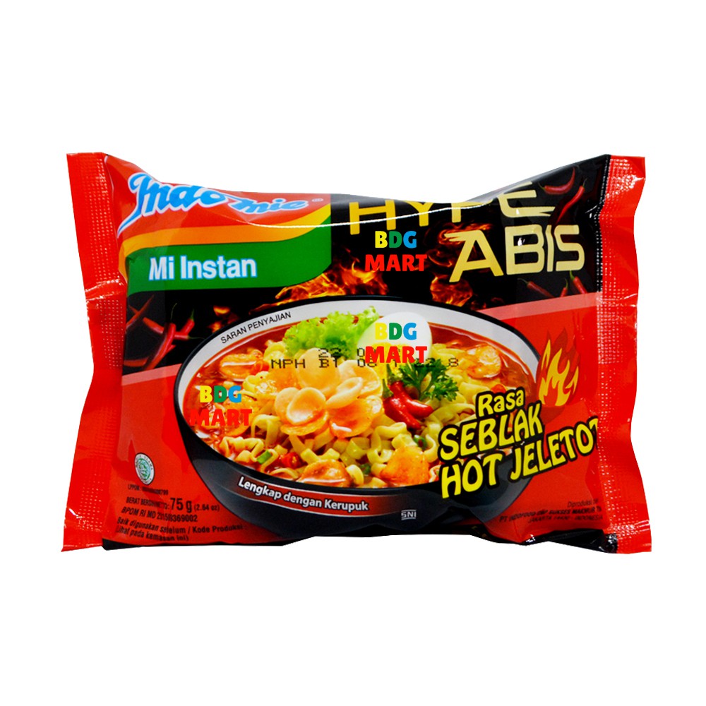 

ECERAN Indomie Seblak Hot Jeletot Hype Abis Lengkap Dengan Kerupuk Seblak - 75gr