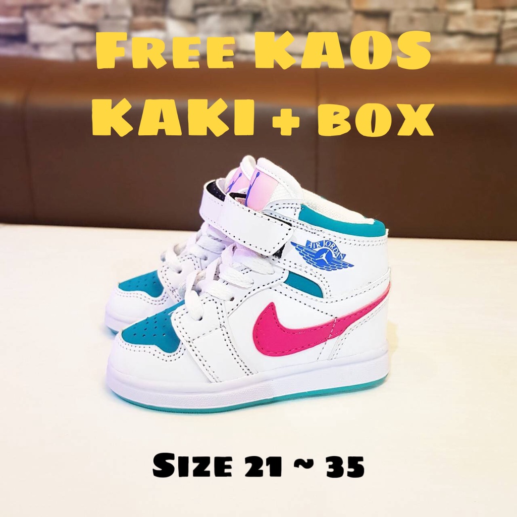 SEPATU ANAK PEREMPUAN NIKE AIR JORDAN PEACH GRADE PREMIUM