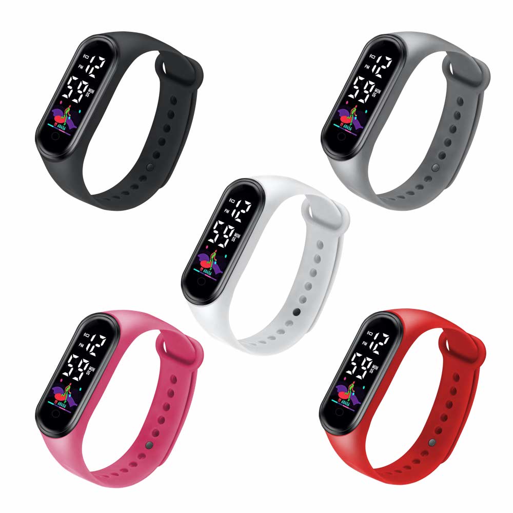 LED Watch Touch Screen Water Resistant - Jam Tangan Digital Pria &amp; Wanita Strap Rubber LED_8068 ( Group )