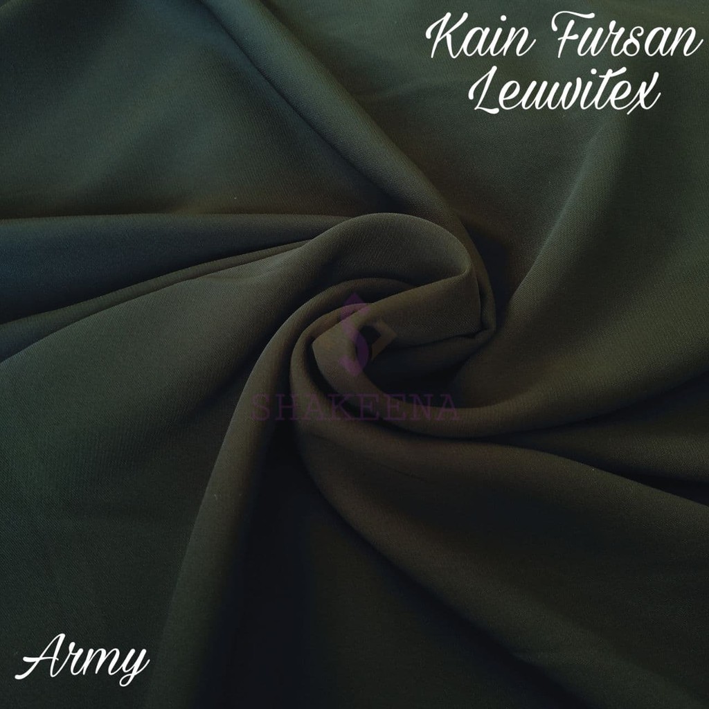 1m Kain Fursan Leuwitex Premium cocok Untuk Gamis Abaya HIjab dll Tebal Tidak Tranparan