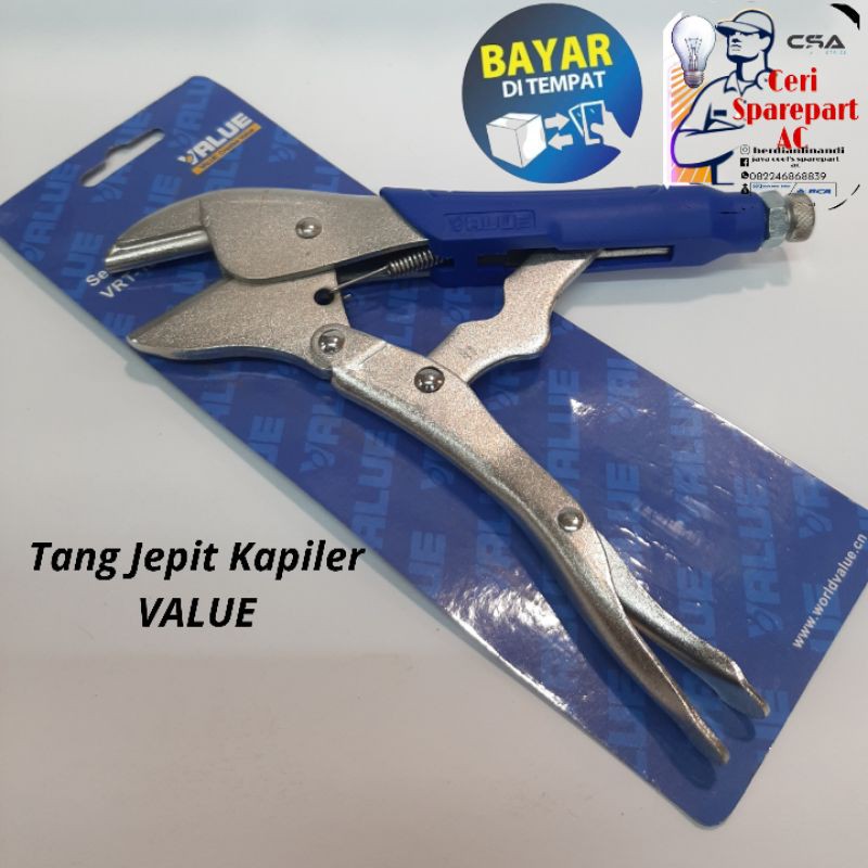 VALUE Tang jepit Pipa kapiler Kulkas AC VRT102