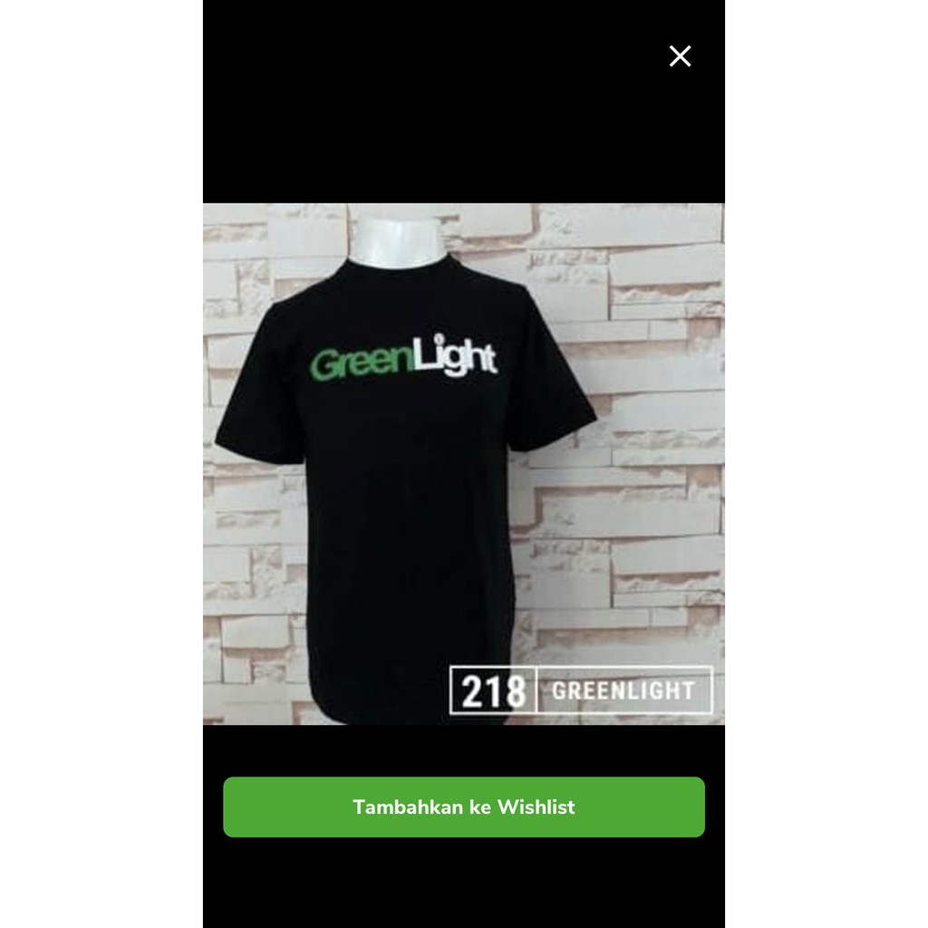 hdh378KAOS GREENLIGHT BAJU TSHIRT DISTRO 2 WARNA GREEN LIGHT ARIEL NOAH