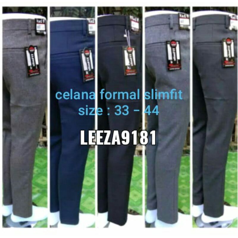 Celana Formal Pria Celana Kerja slimfit Celana Bahan Woll istimewa (33-44)