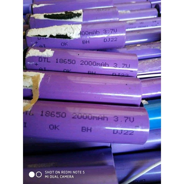 COD TERLARIS !! BATERAI EX LAPTOP 18650 4V-5