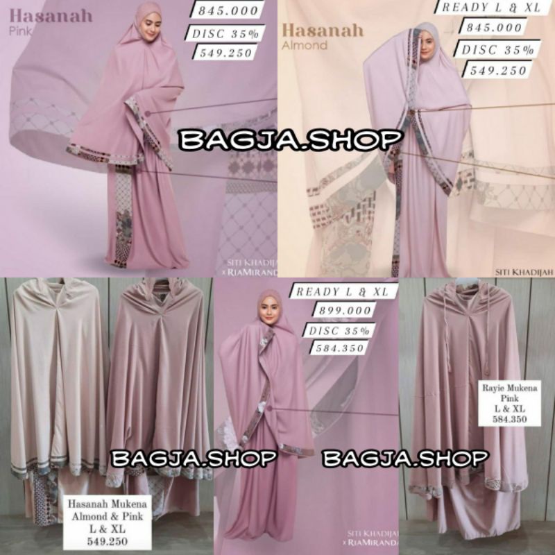 SALE New Rayie Mukena Set Hasanah Mukena Set Ria Miranda