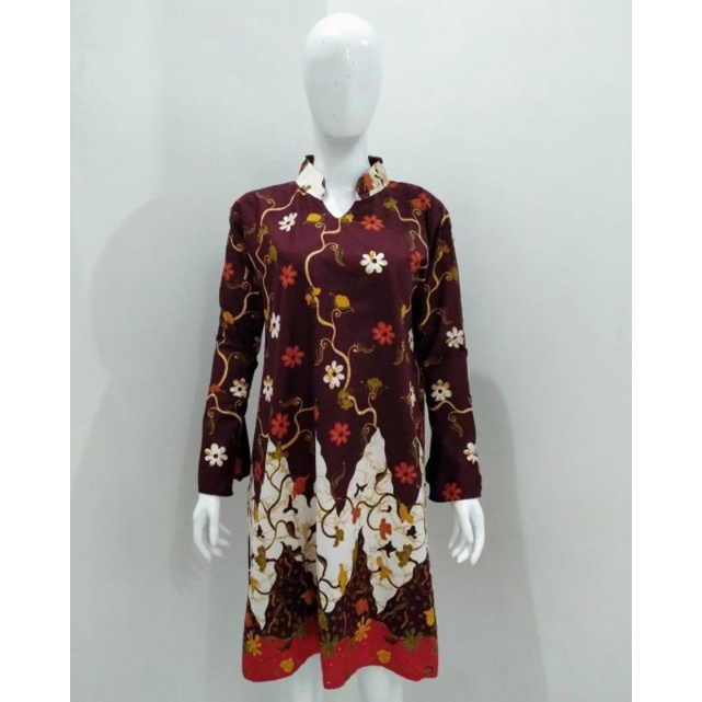 Azzahra batik - Atasan batik wanita warna kuning - Atasan batik wanita madura jaya - Atasan batik Un