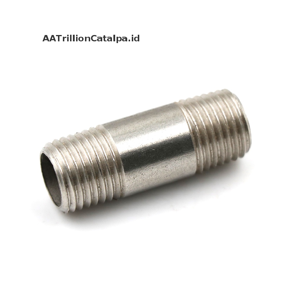 (AATrillionCatalpa) Fitting Pipa Male 1 / 4 &quot;1 / 4&quot; Bahan Stainless Steel SS304 NPT