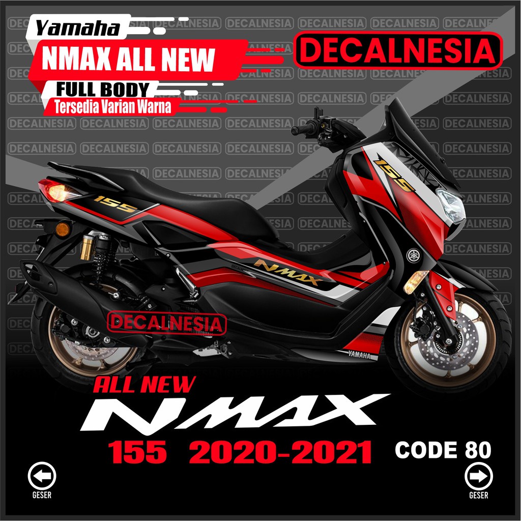 Decal Nmax New Full Body 2020 2021 Stiker Motor Yamaha Variasi Sticker Gold Simple Facelift Aksesori