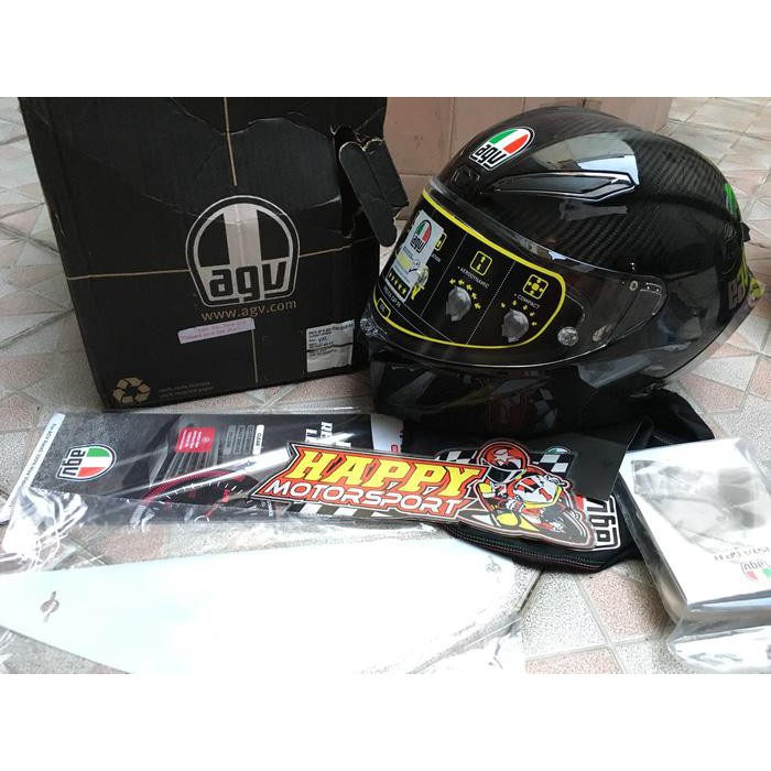 HELM AGV PISTA GPR EUROFIT ORIGINAL ITALY GLOSSY CARBON MONO SIZE XXL