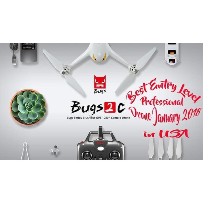 DRONE MJX B2C Bugs 2C Brushless 1080P HD Camera GPS Altitude Hold