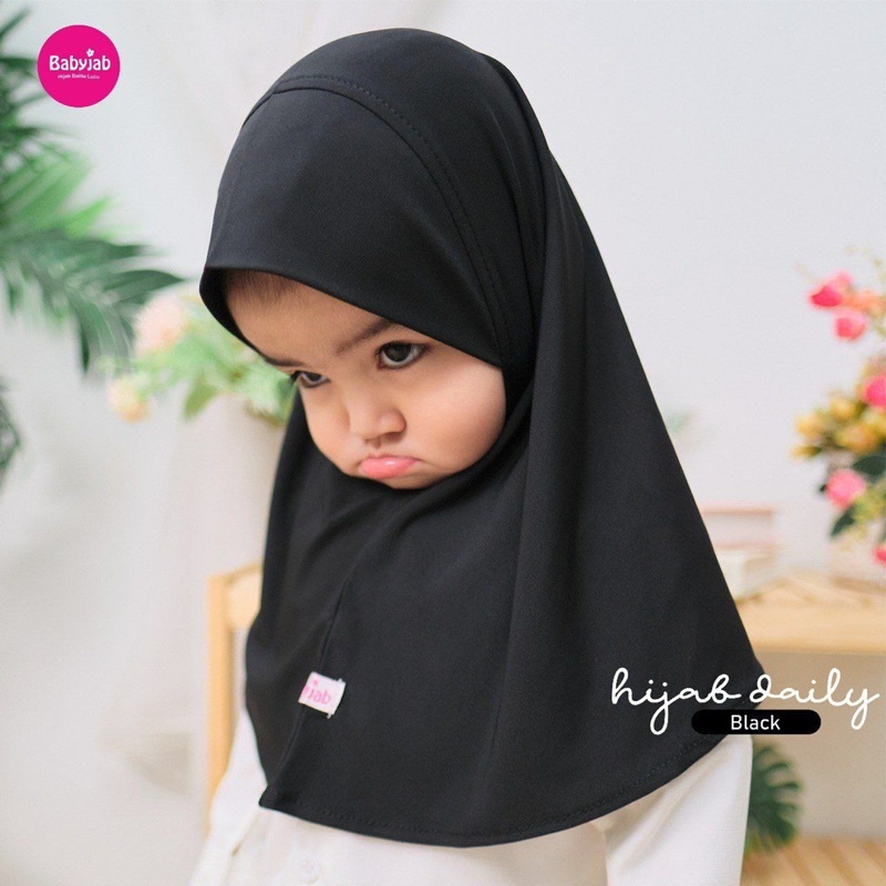 Babyjab Hijab Daily Anak Perempuan Lucu Polos - Baby Jab Jilbab Harian Murah Cantik Usia 0 1 2 3 4 5 6 7 Tahun