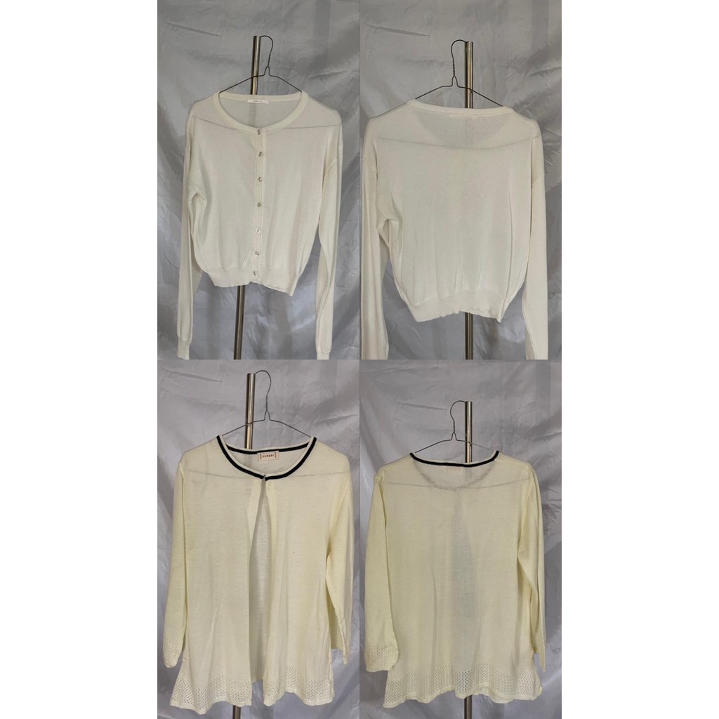 cardigan putih preloved