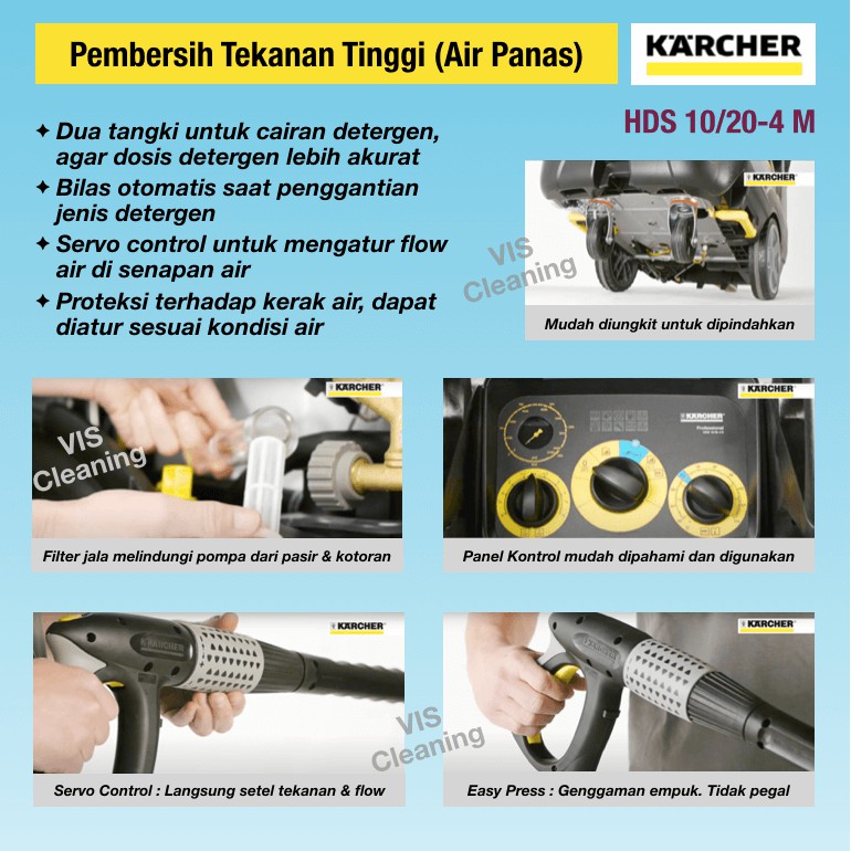 Hot Water High Pressure Cleaner Karcher HDS 10/20-4 M (200 Bar max)