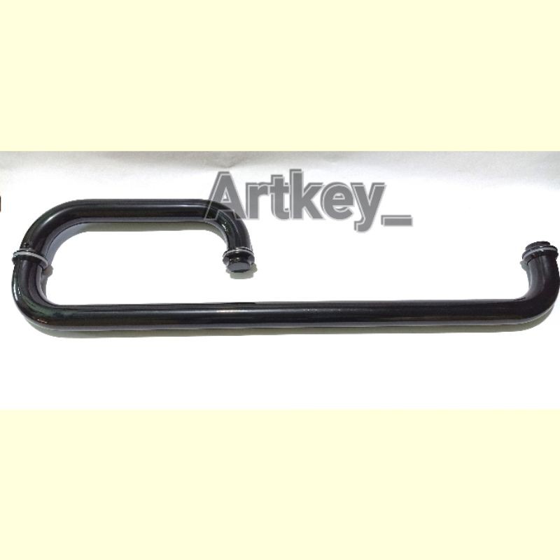 HANDLE SHOWER black powder coating series size 500×200 mm SS