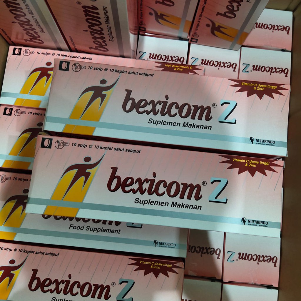 BEXICOM Z PER STRIP ISI 10 MULTIVITAMIN VITAMIN C DENGAN ZINC